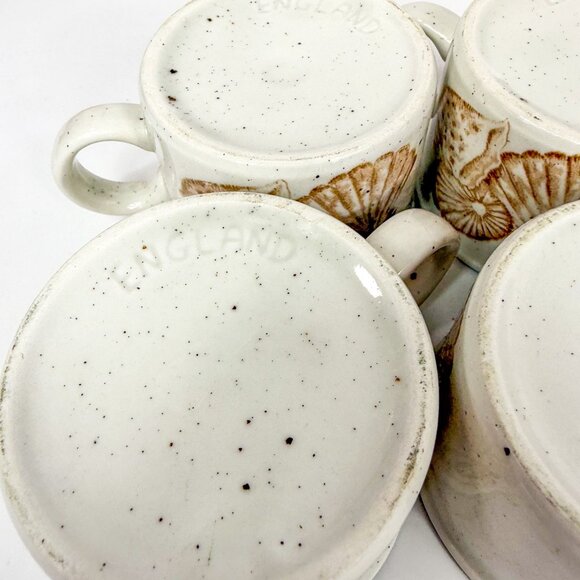 Midwinter Stonehenge Seascape Coffee Mugs Tea Cups Set Of 6 Speckled  England - Picture 8 of 8